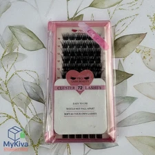 Cluster Lashes 72 Count Eyelash Extensions Mixed Length Easy Apply Soft Natural