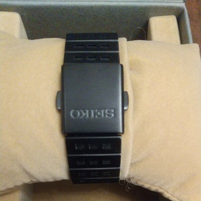 Seiko Spirit Black/Silver Men's Watch - SCED041 for sale online