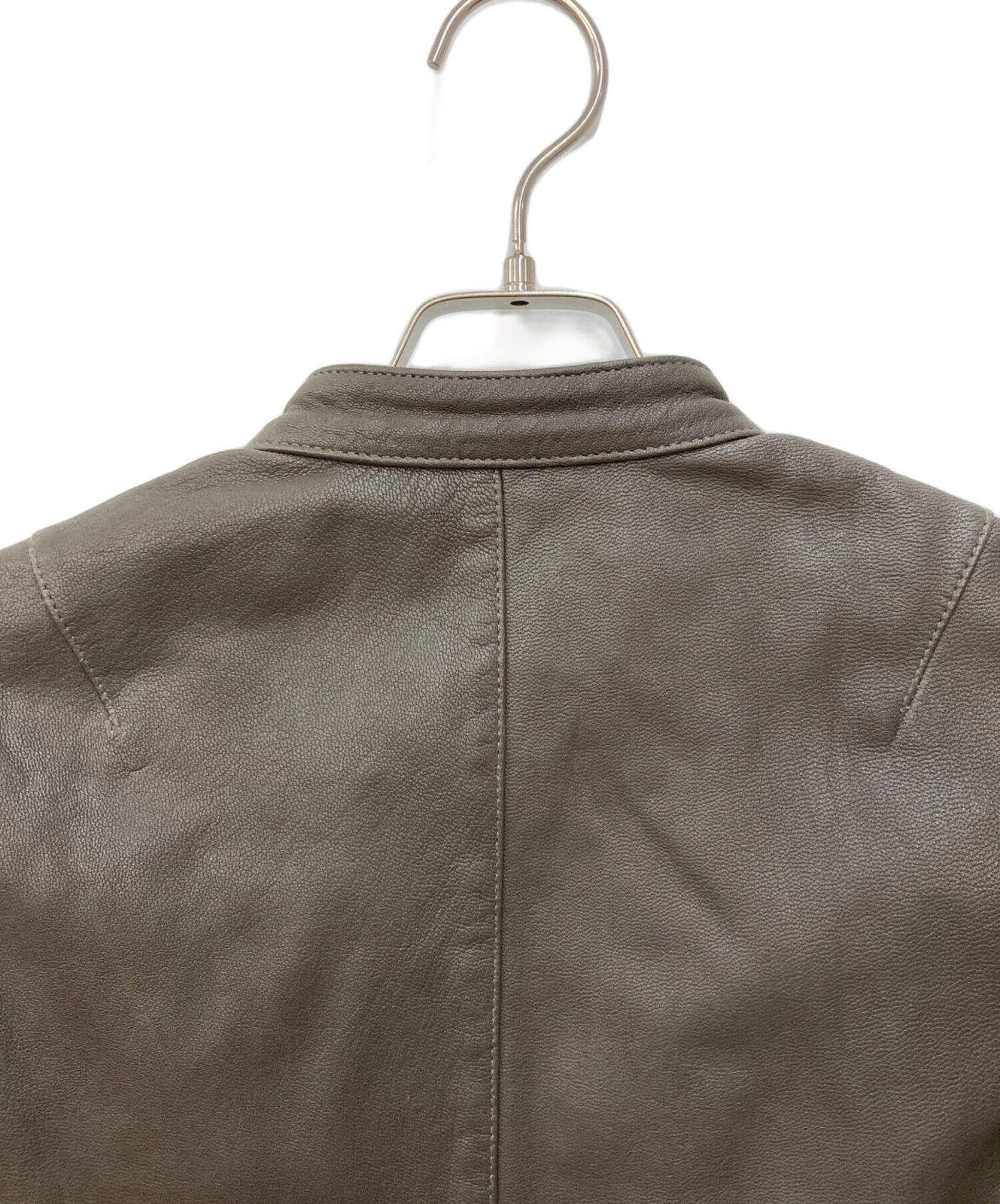JOURNAL STANDARD relume Goat Leather Single Riders Jacket from Size S Brown - product detail image 4