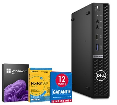 Dell OptiPlex 5080 Mini PC Computer i5-10500T bis zu 6x 3,8GHz 8GB RAM 256GB SSD