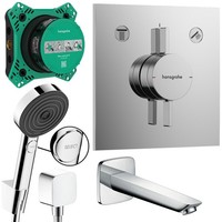 Hansgrohe Unterputz Wannen Set, Duoturn E, Pulsify Select S, Logis Wanneneinlauf