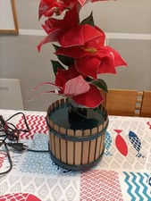 LAMPADA DA TAVOLO LUCE ROTANTE DA TAVOLO PIANTA FIORI FIBRA OTTICA VINTAGE