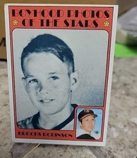 1972 Topps - Boyhood Photos of the Stars #498 Brooks Robinson
