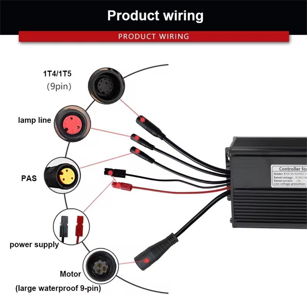 Kit Regolatore Sinewave KT Per Ebike 36V-52V 35A 1000W-1500W Con Display E Accessori - Foto 2