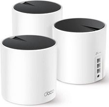 TP-Link Deco X55 AX3000 WiFi 6 Mesh System - 3-Pack, 6500 Sq.Ft. Coverage