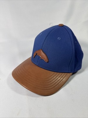 Simms Fishing Original Trout Patch The Legend Cap Sapphire Blue Mid Crown NEW