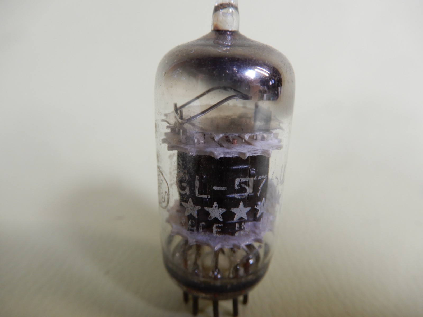 GE 5 Star Black Plate Triple Mica 5751 Vacuum Tube Tested Strong 100/100% Gm