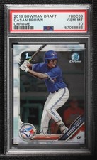 2019 Bowman Draft Chrome Dasan Brown #BDC-63 PSA 10 GEM MT br7