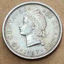 DOMINICAN REPUBLIC 🇩🇴 TEN (10) CENTAVOS COIN 1967