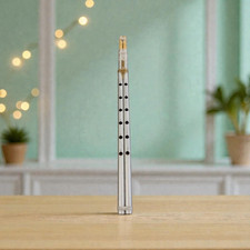 Aluminum Mijwiz Double Reed Arabic Folk Wind Instrument with Reeds         