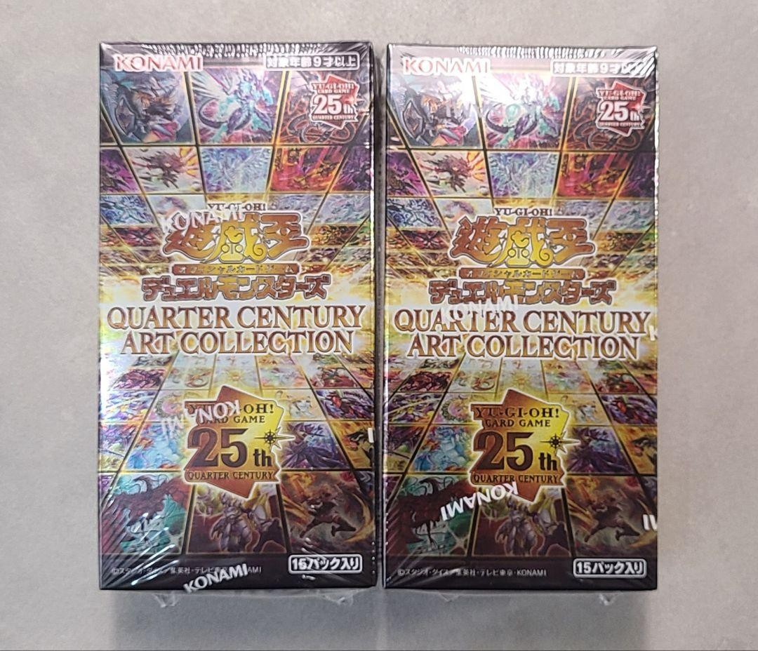 QUARTER CENTURY ART COLLECTION 3BOX ② Konami Yugioh OCG Quarter Century Art Collection 5packs