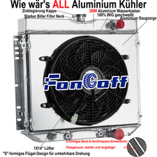 Ventola radiatore 3 file per Ford Mustang 67-70 Ford Falcon 1966-1970 1967 AT/MT