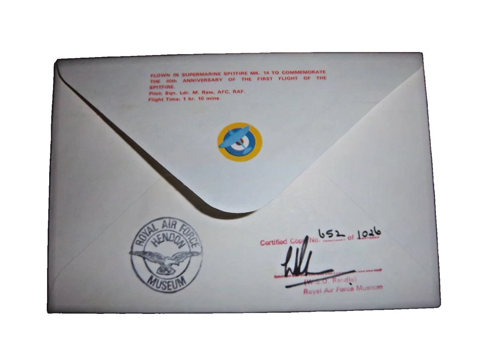 DOUGLAS BADER,JOHNNIE JOHNSON & BOB STANFORD-TUCK SIGNED HISTORIC AVIATORS COVER - Image 3 of 3