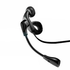 Wired Earphone with Boom Mic Ear-hook 3.5mm Adapter Single for Cell Phones