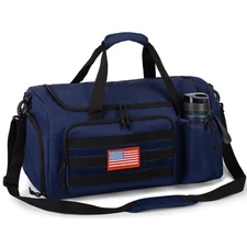 Tactical Gym Bag for Men, 60L Large Capacity Duffle Bags with Shoes Compartme...
