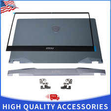 For MSI GE66 MS-1541 MS-1542 MS-1543 Blue LCD Back Cover Bezel Hinge Set