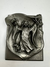 Münchner Kindl Backaldrin Handarbeit von 1974 ca 15 x 18,5 cm, Wandbild