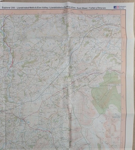OS Explorer Map 200: Llandrindod Wells & Elan Valley/Llandrindod a Dyffryn Elan. - Picture 12 of 22