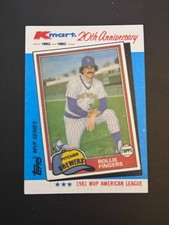 1982 Topps Kmart MVP Series - Rollie Fingers #40
