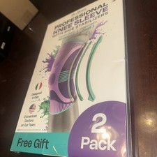 DR. BRACE ELITE Knee Sleeve with Stabilizer 2 Pack Knee Brace Size Small