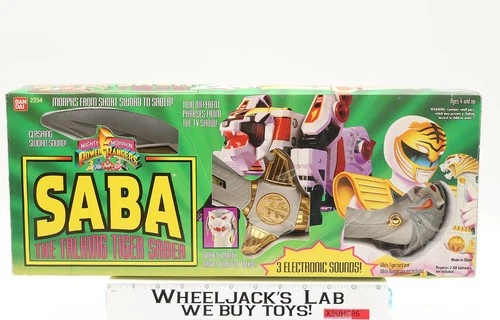Saba Talking Tiger Saber Mighty Morphin Power Rangers 1994 Bandai Vintage