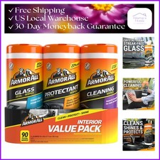90-Count Car Wipes Value Pack: Lint-Free Cleaning  Protecting with Fresh Aroma