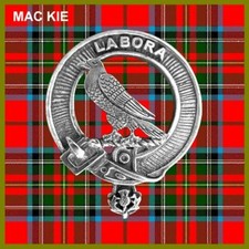 MacKie Scottish Clan Badge, Pewter