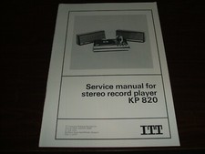 ITT - KP820 Stereo Record Player - Service manual