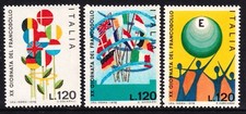 Italy 1978 Stamp Day - United Europe Complete Mint MNH Set SC 1346-1348