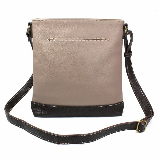 New Chala Sweet Messenger Crossbody  Bag Pleather DAISY Flower Grey Gray gift image 4