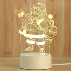 Santa 3D LED Night Light USB Powered Desk Table Bedside Lamp Kid Christmas Gifts