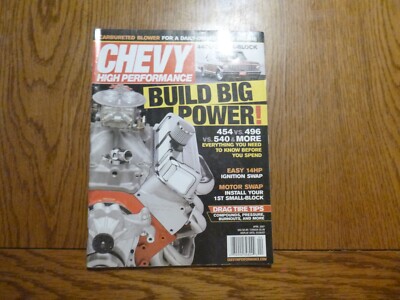 CHEVY HIGH PERFORMANCE Magazine Lot 2007 April | eBay