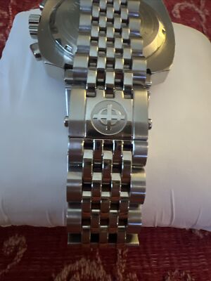 ZODIAC SHELBY CORONOGRAPH V8 ORANGE SWISS WATCH with BOX 🤩 MINTY