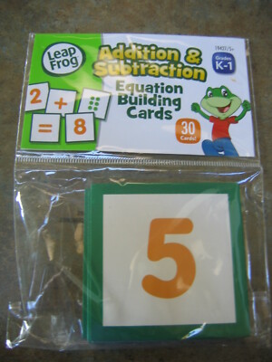 LEAP FROG ADDITION & SUBTRACTION Cards Equation Building Cards Grades K-1 NEW