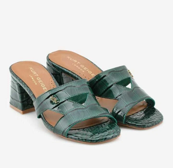 Green block heel sandals uk sale