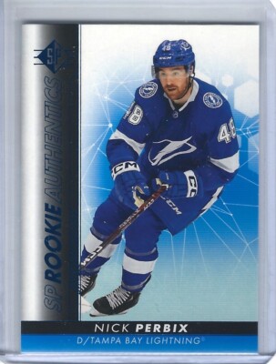 2022-23 SP Rookie Authentics Blue #129 Nick Perbix
