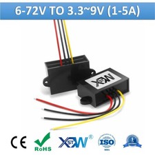 6-72V-3.3V 3.7V 4.2V 6V 7.5V 9V DC-DC Buck Converter Step Down 1A 3A 5A Module