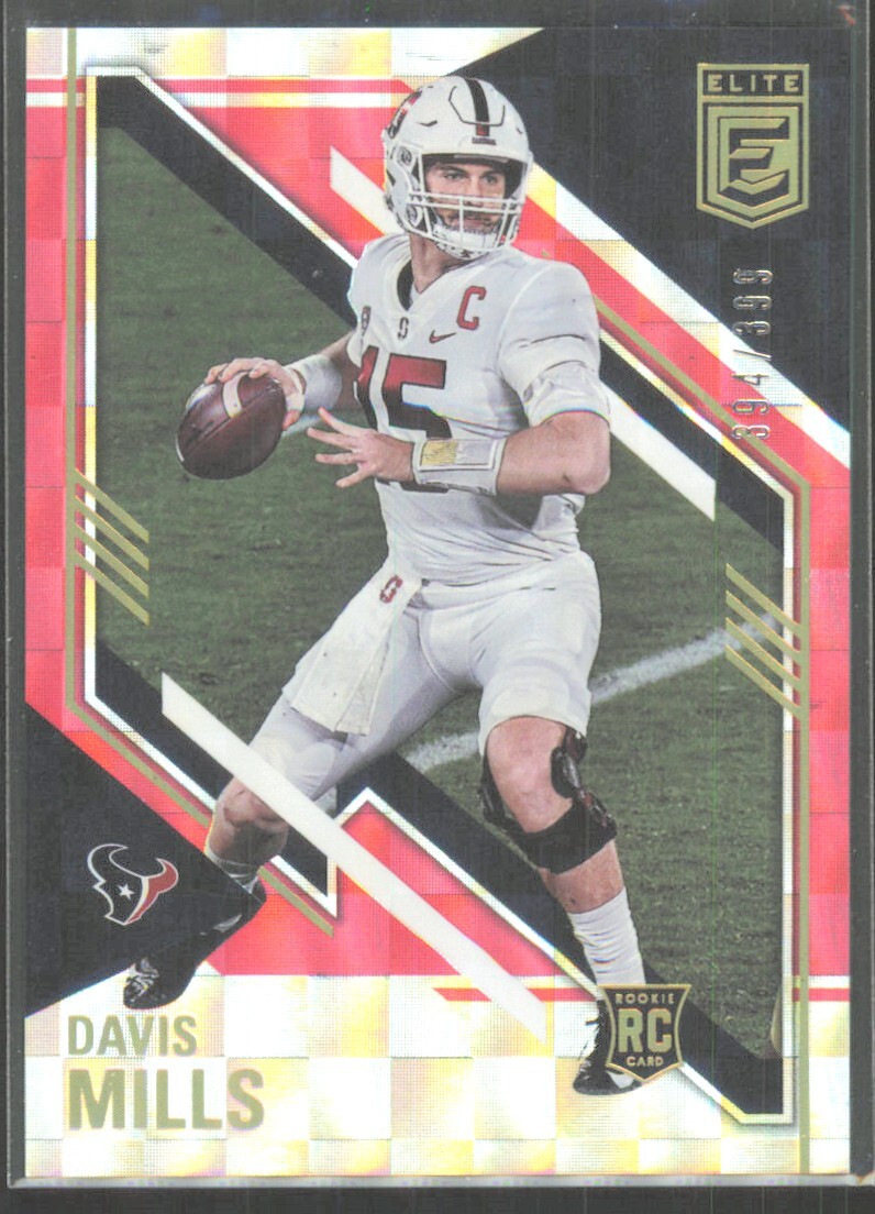 2021 Panini Donruss Elite Red Davis Mills Rookie /399 #168