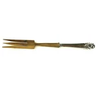 International Sterling Spring Glory Salad Serving Fork Wood Tines