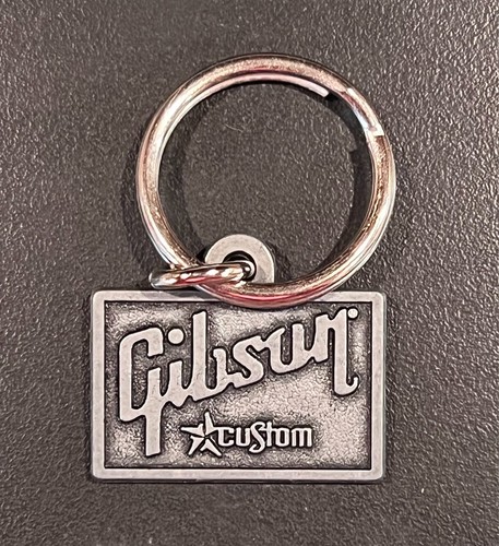 GIBSON Guitar Custom Shop Historic Collector Key Ring *New* 1.5" x .75" 