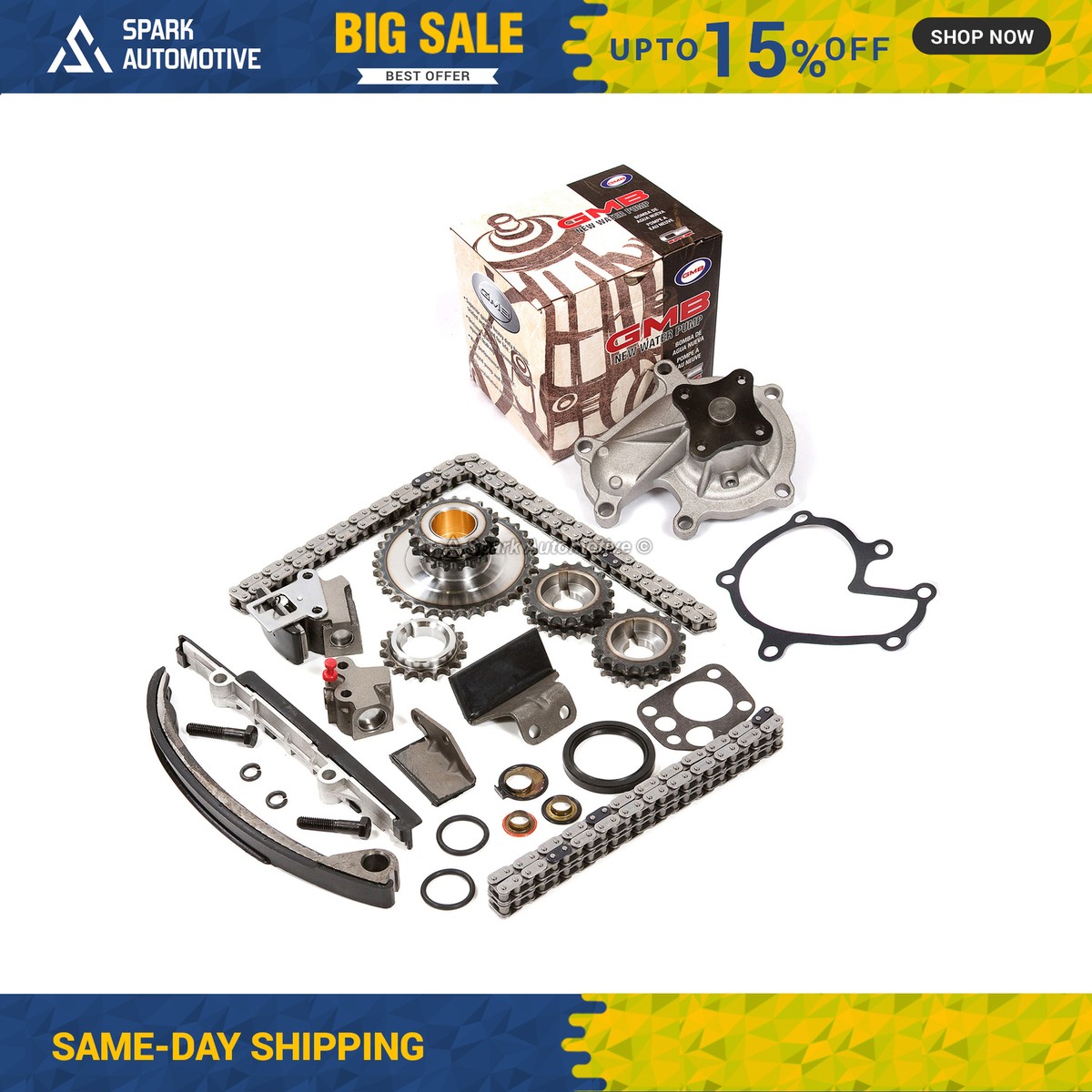 Fit 98-04 Nissan Frontier Xterra 2.4 DOHC Timing Chain Oil Pump Kit KA24DE