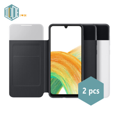 【2-piece set】Original Samsung Official Galaxy A33 Smart S View Cover (EF-EA336)