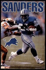 1990 SAMPLE MINI POSTER GEOFF SANDERSON HARTFORD WHALERS #44