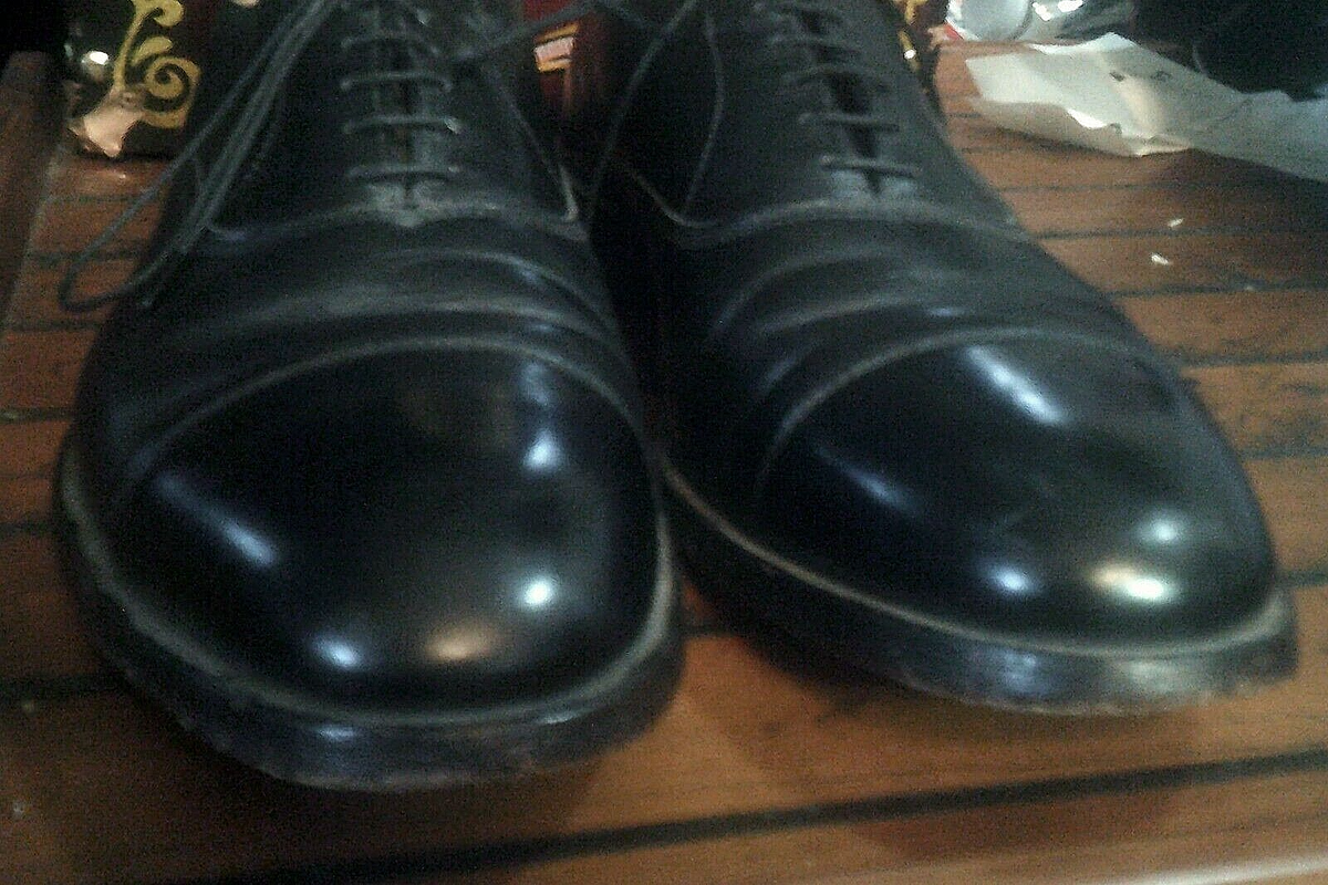 Allen Edmonds Shoes Mens Size 11.5 Narrow Black Park Avenue Cap Toe Oxford 5615 Allen Edmonds Dress Shoes Men 10 B Black Park Avenue Oxford  main image 2