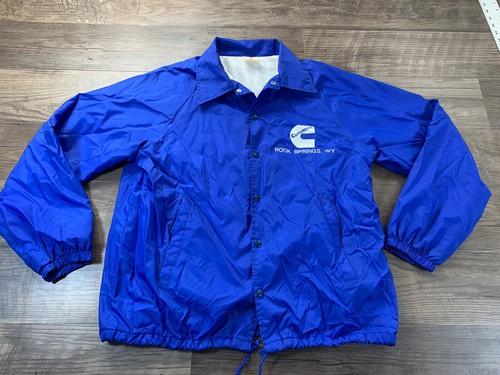 Vintage Cummins Snap Jacket Blue Bomber 