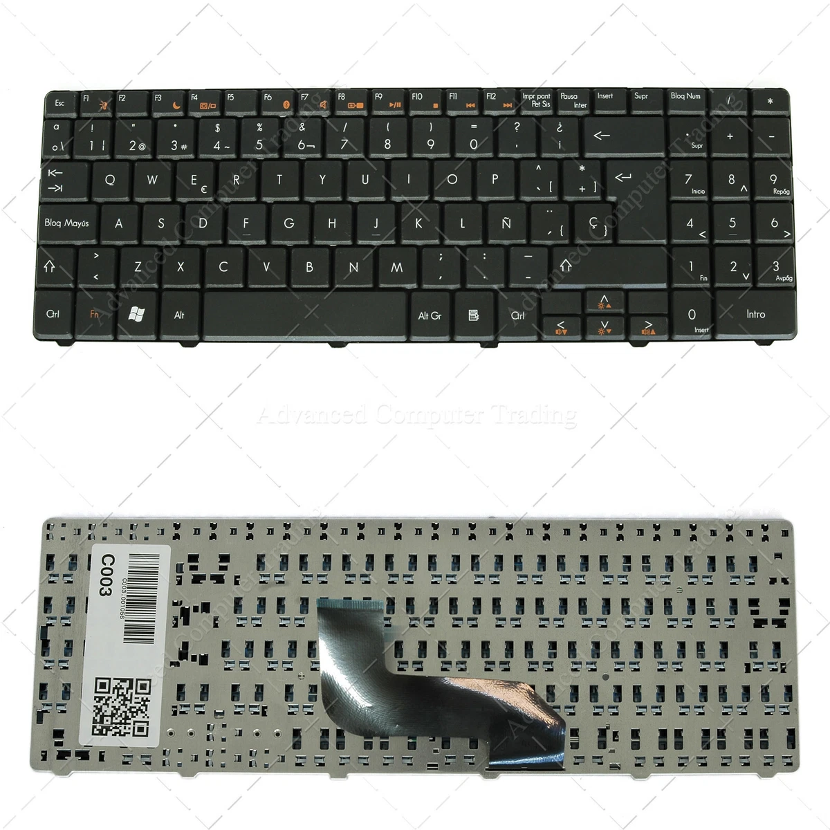 Teclado Español para PACKARD BELL EASY NOTE EASYNOTE TJ65 TJ66 TJ71 TJ72 TJ78 NE