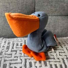 Ty Beanie Babies RARE 1996 Scoop (pelican) Beanie Baby W/ Errors