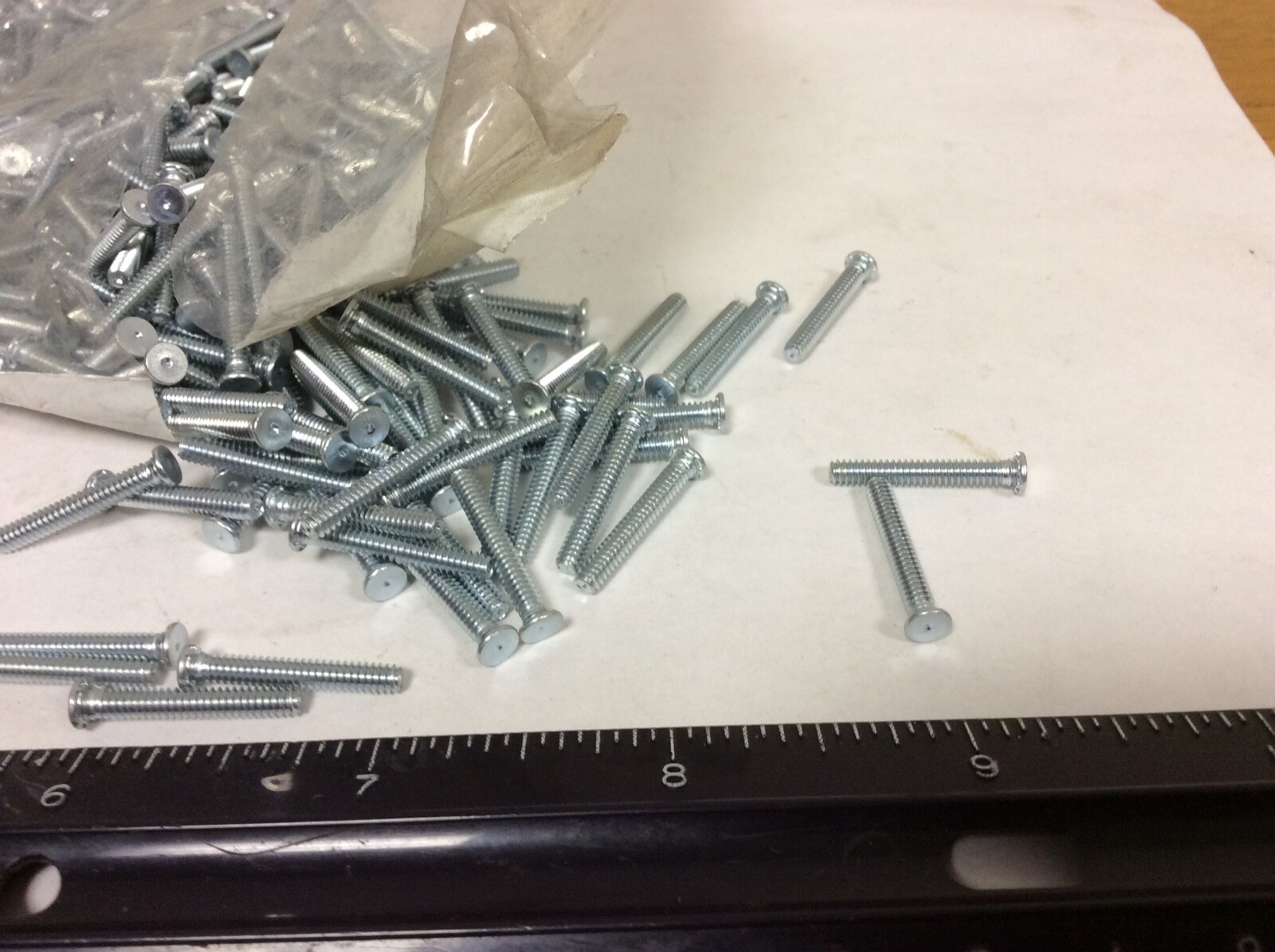 Qty (100) PEM TFH-440-12ZI Non Flush Self Clinching Studs, 4-40 Threads