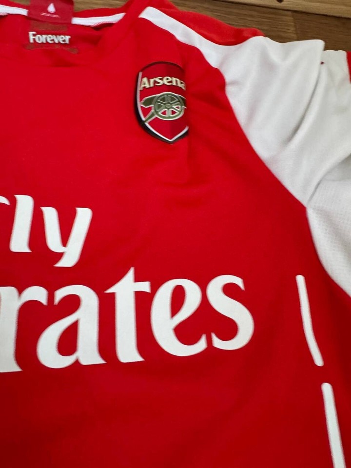 ARSENAL 2014/2015 AWAY FOOTBALL SHIRT soccer JERSEY PUMA S BLOCK CORE ...