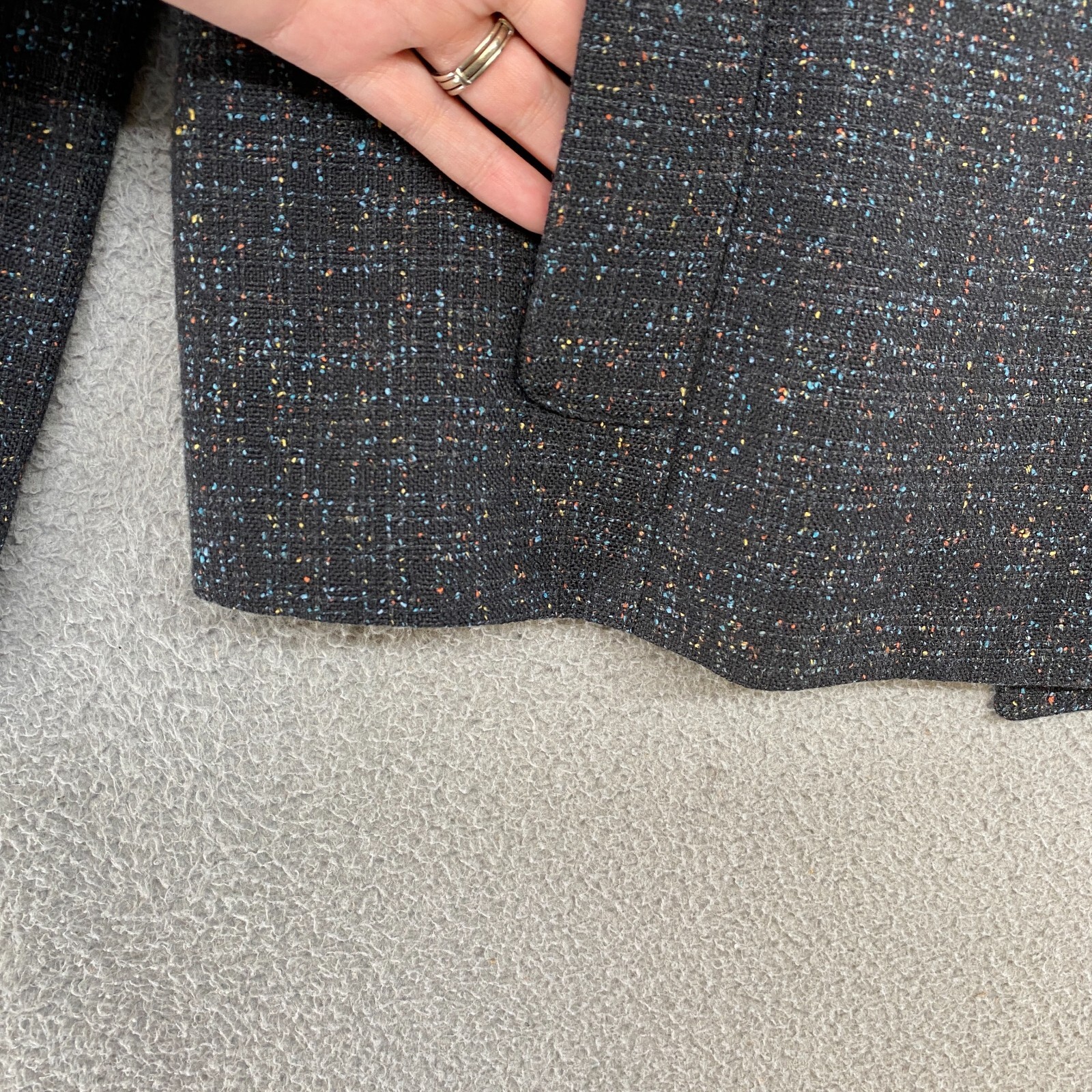 Pendleton Jacket Womens 8 Wool Silk Speckled Char… - image 4